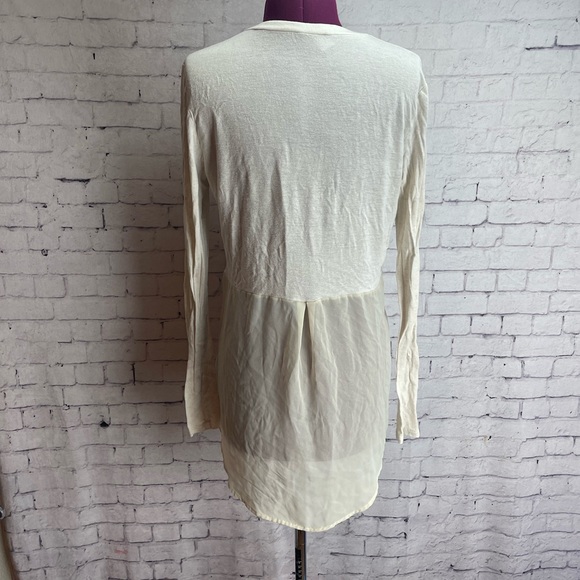 Bar III flax blamed lightweight cardigan size large cream colored - Picture 3 of 4
